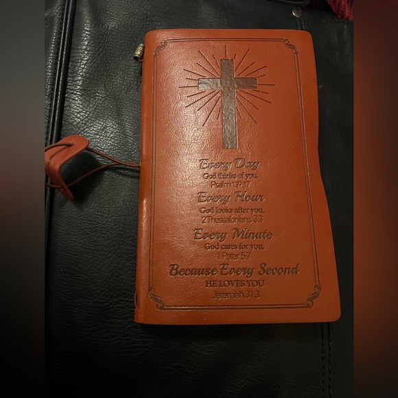 Leather Journal with inspirational Bible verse and band closure. ❤️❤️❤️ - Picture 4 of 11